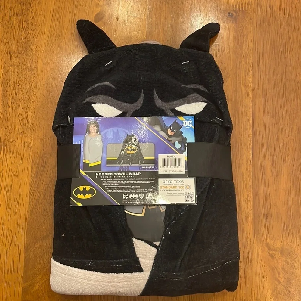 Batman hooded towel wrap